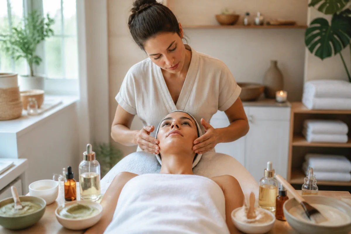 Soin du visage et du corps en institut pour une beauté durable