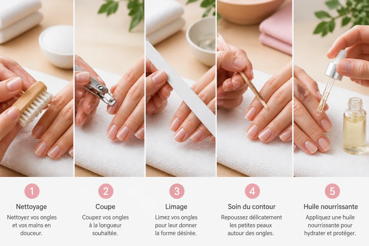 Soins des ongles à domicile pour des mains nettes et élégantes