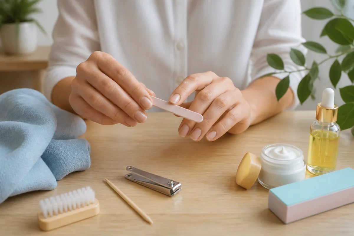 Soins des ongles à domicile pour des mains nettes et élégantes