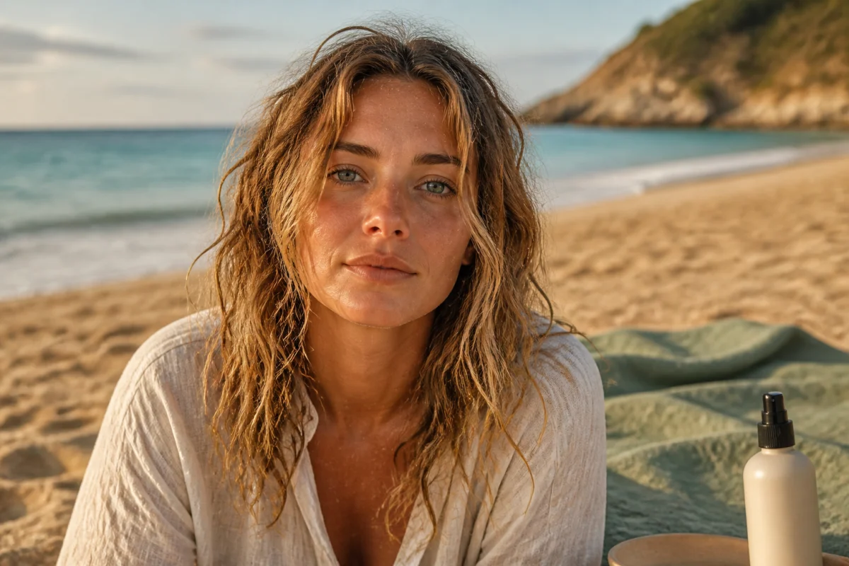 Soins des cheveux après la plage et gestes qui font vraiment la différence
